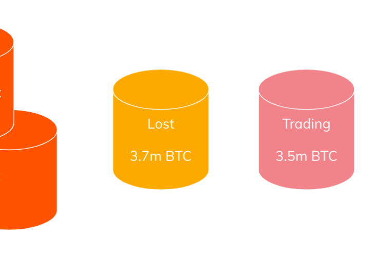 Breakdown of Bitcoin supply